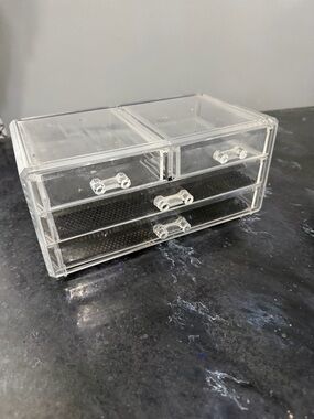 Clear Acrylic Makeup Organizer / Storage Drawers